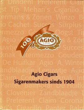 AGIO sigarenmakers sinds 1904 - 1