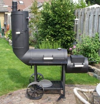 Premium Oklahoma Country Smoker 14 inch 6 mm top kwaliteit! - 2