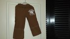 Salty Dog zomer set bruine broek en shirt maat 104/110 - 7 - Thumbnail