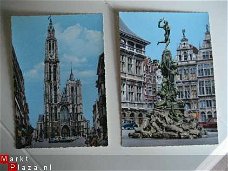 2 ansichtkaarten van Antwerpen