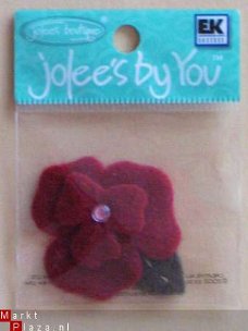 jolee's by you small felt red flower