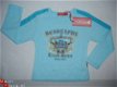 Turquoise shirt met kroonembleem in maat 110/116 AFGEPRIJSD - 1 - Thumbnail