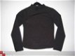 zwart longsleeve met col in maat 122/128 - 1 - Thumbnail