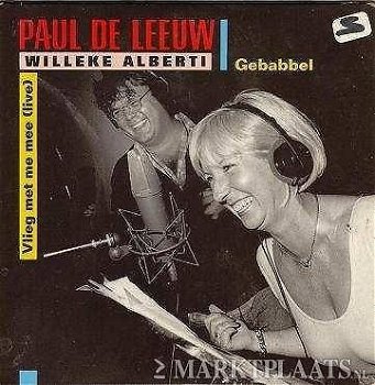 Paul De Leeuw & Willeke Alberti - Gebabbel / Vlieg Met Me Mee (Live) 2 Track CDSingle - 1