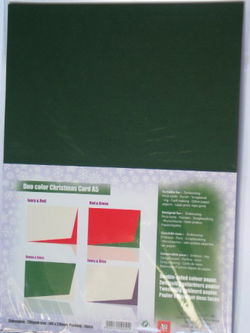 duo color paper A5 green/red