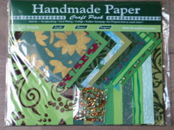 Handmade paper green 2