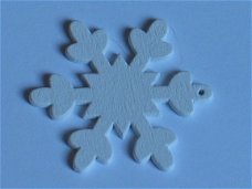 Wood snowflake 3.5 centimeter