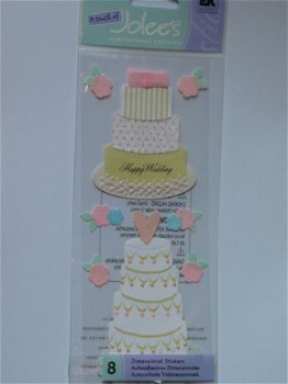 Jolee's a touch wedding cake - 1