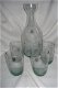 Karaf met 4 glazen uit Bolivia gemaakt van gerecycled glas - 1 - Thumbnail