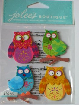 jolee's boutique stitched owls - 1