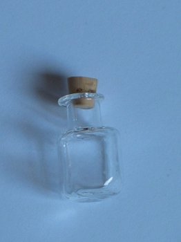 Glass bottle with cork 2 - 1