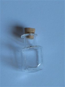 Glass bottle with cork 2