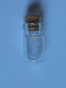 Glass bottle with cork 6