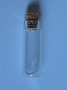 Glass bottle with cork 7