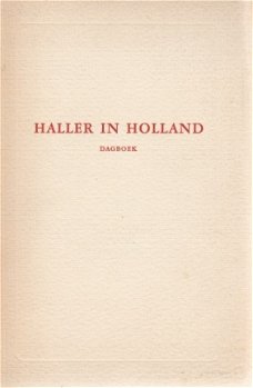 GA Lindeboom ; Haller in Holland