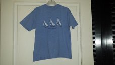 River Woods jeans blauw shirt met zeilboot print maat 116