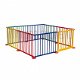 Playpen kruipbox Octagon - grondbox tweelingbox krabbelpark - 7,2m multi-color - 2 - Thumbnail