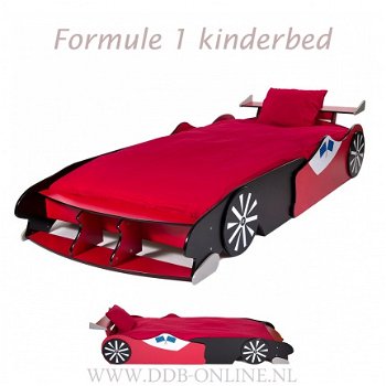 Formule 1 bed rood incl. latten bodem - F1 kinderbed - 1