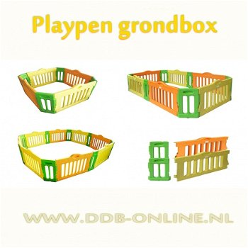 Playpen - grondbox / kunststof (vanaf 4 panelen) - 1