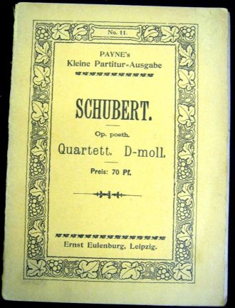 Schubert,Strijkkw. Nr.6 in D-groot ,ca.1920,gst - nr. 1
