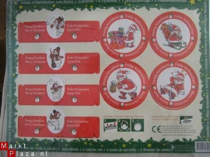 4 inkleurplacemats voor de Kerst - Afbeelding 2