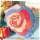 borduurpatroon 3161 rozenhartje - 1 - Thumbnail