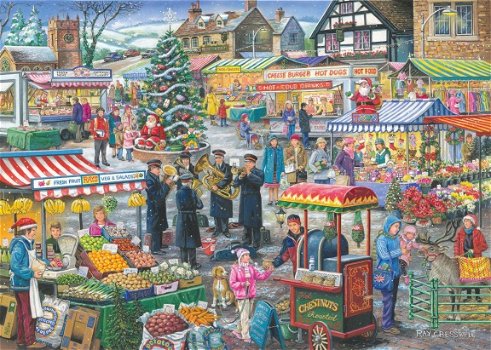 House of Puzzles - No. 5 Festive Market - 1000 Stukjes Nieuw - 1