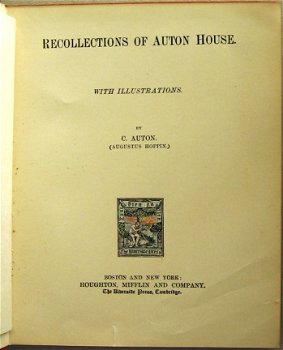 Recollections of Auton House HC C. Auton - 3