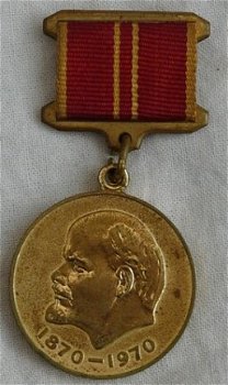 Medaille, Jubileum, For Valiant Labour, In Commemoration 100th Anniversary V.I. Lenin, 1970.(Nr.1) - 0