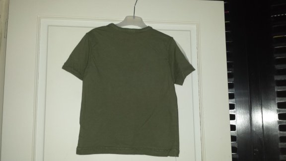 Diesel groen shirt korte mouw maat 116/xs nieuwstaat - 4
