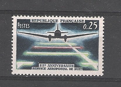 Frankrijk 1964 Service aéropostal de nuit postfris - 1