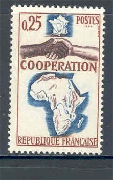 Frankrijk 1964 Coopération avec L'Afrique postfris - 1