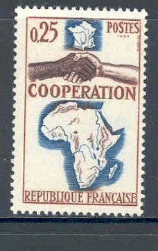 Frankrijk 1964 Coopération avec L'Afrique postfris