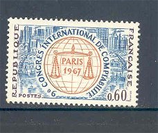 Frankrijk 1967 Congrès int. de comptabilité postfris