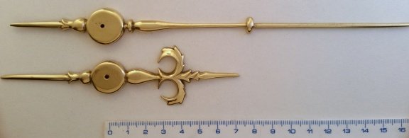 Wijzers van messing voor Mayet en lantaarn klokken W 520 - nr. 1
