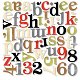 SALE NIEUW vel die-cut Mini Monograms Alfabet Scarlet's Letter van BASIC GREY - 1 - Thumbnail