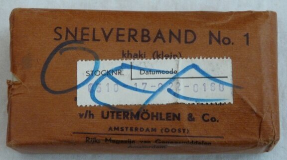 Verband Pakje, Snelverband No.1, Koninklijke Landmacht, jaren'50.(Nr.1) - 1