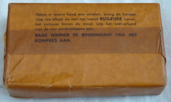 Verband Pakje, Snelverband, 18x10cm, Koninklijke Landmacht, 1964.(Nr.1) - 2