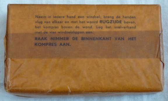 Verband Pakje, Snelverband, 18x10cm, Koninklijke Landmacht, 1964.(Nr.1) - 3