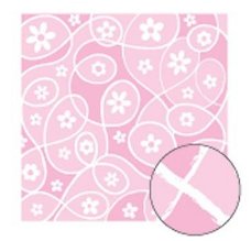 SALE NIEUW vel scrappapier Pink Puzzle Floral van Provo Craft