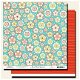 SALE NIEUW vel dubbelzijdig scrappapier Eastern Ave Floral Aqua Charlotte van Scenic Route - 1 - Thumbnail