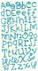 SALE NIEUW Cardstock Stickers Melody Blue Alphabet 15 X 30 cm van Bo Bunny - 1 - Thumbnail