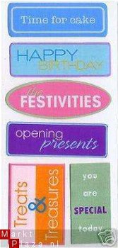 ME & MY BIG IDEAS jumbo woven labels birthday - 1