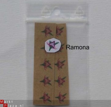 10 Nagel bloem tattoo sticker NAIL ART stickers bloemen - 1