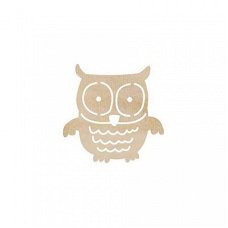 SALE NIEUW Wooden Flourishes Owl van Kaisercraft