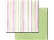 SALE NIEUW vel dubbelzijdig scrappapier Baby Girl Stripe van Deja Views - 1 - Thumbnail