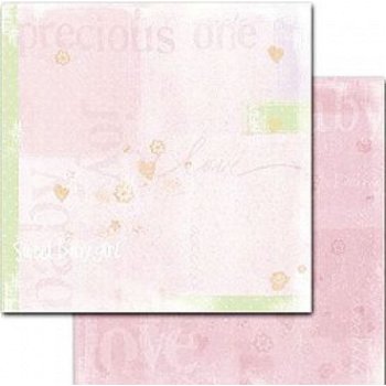 SALE NIEUW vel dubbelzijdig scrappapier Baby Girl Collage van Deja Views - 1