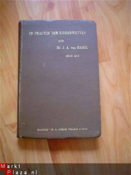 De practijk der kinderwetten door J.A. van Hamel - 1