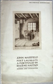John Masefield Poet Laureate 1930 Portfolio Xmas Bookman - 2