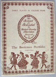 The School for Scandal 1911 Bookman Portfolio Sheridan (ill)